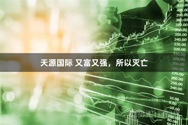 天源国际 又富又强，所以灭亡